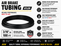 3/16" Air Brake Tubing – BLACK– Sold by the Foot