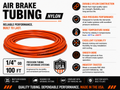 1/4" Air Brake Tubing – ORANGE– Sold by the Foot