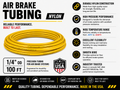 1/4" Air Brake Tubing – YELLOW – Sold by the Foot