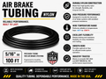 5/16" Air Brake Tubing – BLACK– Sold by the Foot