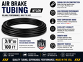 3/8" Air Brake Tubing – BLACK– Sold by the Foot