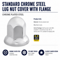 CR. PLASTIC PUSH-ON NUT CVR W/ FLANGE 33 M/MX2-5/8"