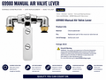 CR. FLOOR MOUNT AIR VALVE LEVER