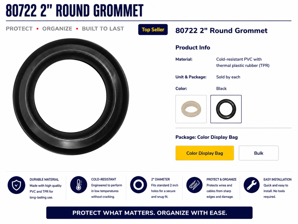 2" BLACK GROMMET