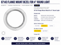 S.S. FLANGE MOUNT RIM FOR 4" PEARL,FLEET,HC,PRIME,SINGLE,SD