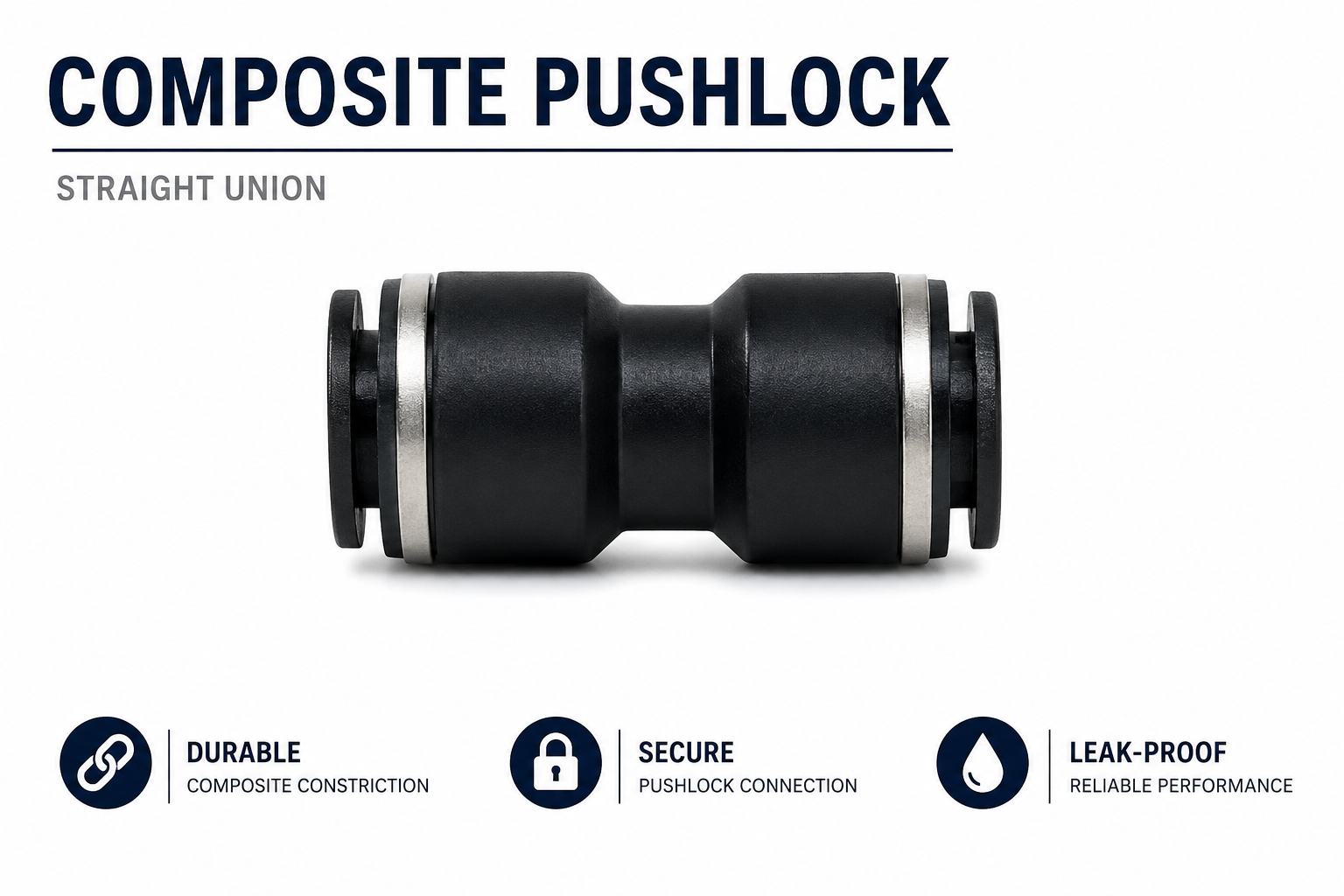 DOT Union Connector 3/8 Tube