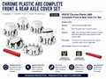 CR. PL. ROUND AXLE COVER KIT 2FRONT+4REARS & 33MM PUSH-ON