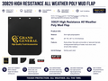 HIGH RESIST. POLY MUD FLAP 24"WX30"H BLACK W/GG LOGO