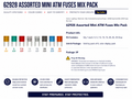 MINI ATM FUSES, MIXED ASSORTED KIT, 8PCS/PKG