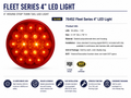 4" FLEET RED/RED 18 LED SEALED LIGHT