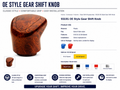 WOOD COLOR PLASTIC 13/18 SPEED EATON FULLER GEARSHIFT KNOB
